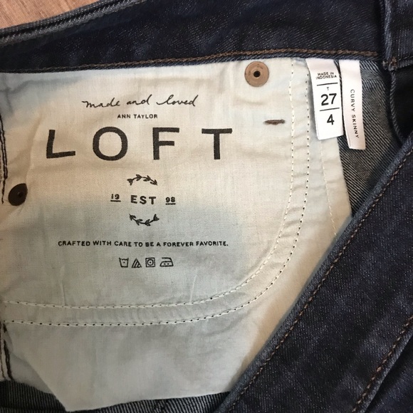 LOFT Skinny Curvy Jeans 🌟 Like New - Picture 3 of 5